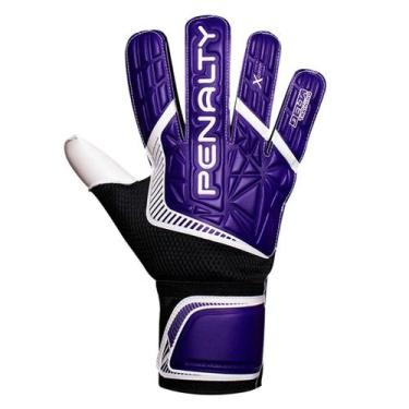 Imagem de Luva de Goleiro Adulto Delta Training X Penalty, Roxo, Preto, 09
