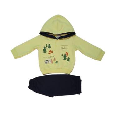 Imagem de Conjunto Blusa Calça Moletom Inverno Infantil Criança Menino - Malwee 