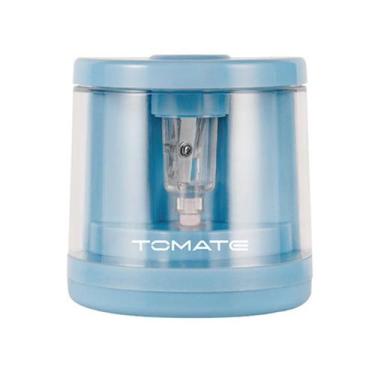 Imagem de Apontador de Lápis Elétrico com Dispenser Escolar Escritório - Tomate,