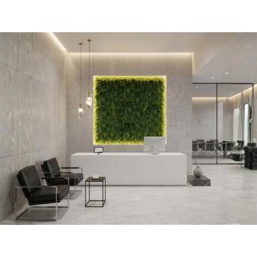 Imagem de 1 Placa de Folhagem Artificial Permanente Decoração de Parede Painel D