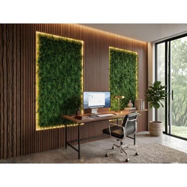 Imagem de 4 Placas Artificiais Realistas Placa 3D Decoração Parede Painel Premiu