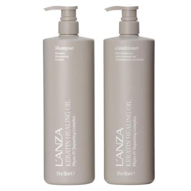 Imagem de Kit Lanza Keratin Healing Oil Shampoo + Condicionador 950ml - L'anza