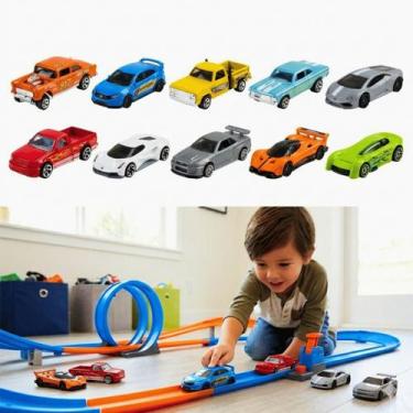 Imagem de Kit com 10 Carrinhos Hot Wheels Sortido 54886 Mattel