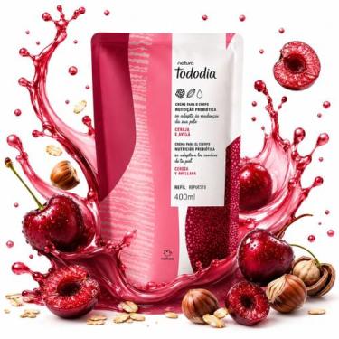 Imagem de Refil Hidratante Cereja e Avelã Tododia 400ml - Natura