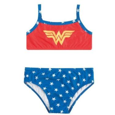 Imagem de Biquini Infantil Mulher Maravilha Produto Oficial Liga da Justiça Prot
