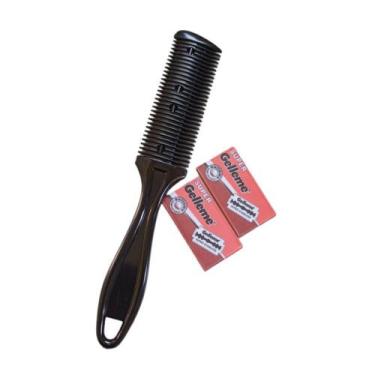 Imagem de PENTE NAVALHA preto para barbeira - world barber