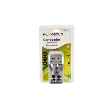 Imagem de Carregador de Pilhas AA/AAA/9V FXC17 Bivolt - FlexGold