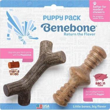 Imagem de Brinquedo Funcional Benebone Puppy 2-Pack Maplestick + Zaggler
