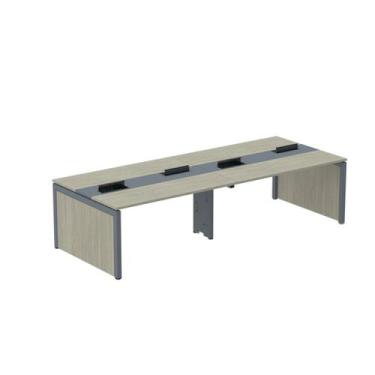 Imagem de Estação de Trabalho Mesa Plataforma Escritório para 4 Pessoas Dupla co
