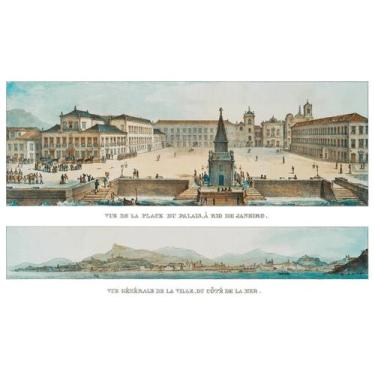Imagem de Pôster vista do Largo do Palácio, no rio de Janeiro, vista geral da Ci