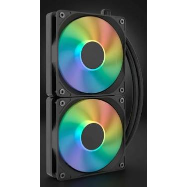 Imagem de Water Cooler 240mm 2 Fans LED Rainbow - Congratulations Store
