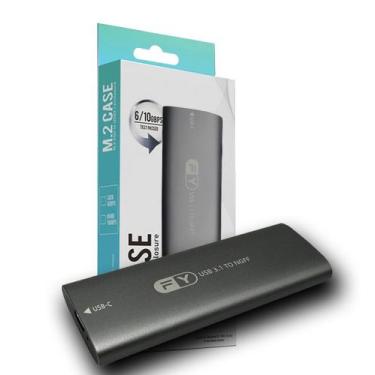 Imagem de Case SSD M.2 SATA USBC 3.1 Gen2 10Gbps NGFF BM Key FY855 Adaptador Ext