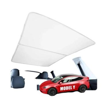 Imagem de Para-sóis De Tecido Gelo Para Teto Solar Dianteiro E Traseiro Tesla Mo