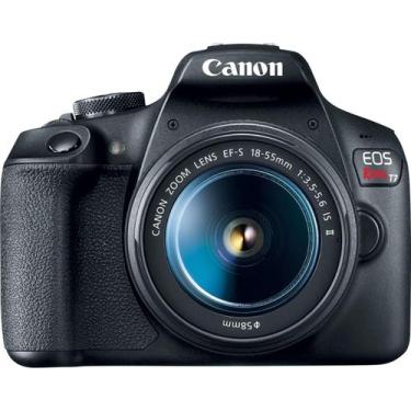 Imagem de Câmera Fotográfica Digital Canon Eos Rebel T7 Dslr Com Lentes 18-55Mm 