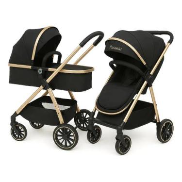 Imagem de Carrinho 3 Em 1 Move - Qb747-9 Preto Golden PassearBaby - Passear Baby