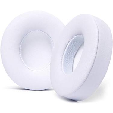 Imagem de Almofadas WC para Solo Beats 2 e 3 da Wicked Cushions - Almofadas de ouvido para fones de ouvido sem fio Solo Beats 2 e 3 - Couro macio, espuma de memória luxuosa, adesivo forte | Branco