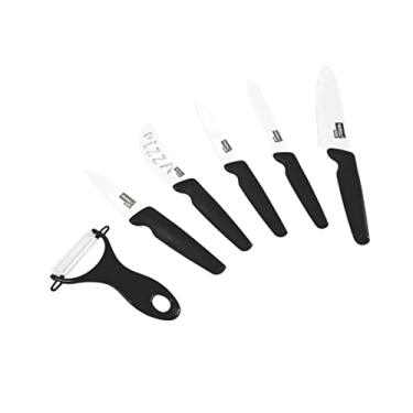 Imagem de Conjunto Jogo De Facas 6 Peças Talheres Linha Black Inox Fratelli