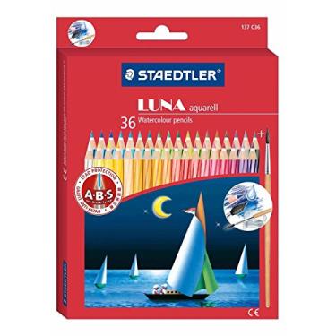 Imagem de Conjunto de 36 cores SD137C36 Staedtler Luna lápis de aquarela (importação do Japão)