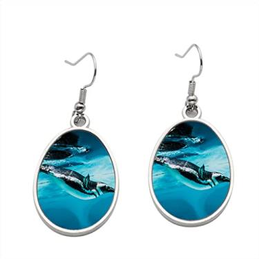 Imagem de Brinco de pinguim Humboldt Spheniscus Humboldti - Brincos com pingente para meninas - Presente de festa de aniversário dos namorados