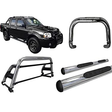 Imagem de KIT QUEBRA MATO+SANTO ANTONIO H2+ESTRIBO FONTIER 2007 CROMO