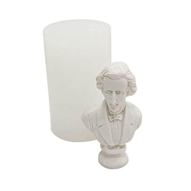 Imagem de vela silicone, retrato ídolo 3D, corpo resina celebrida, silicone para desenho ídolo para vela artesanato DIY vela gesso estátua sabão resina epóxi