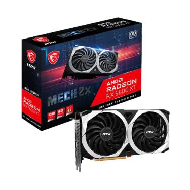 Imagem de MSI Placa gráfica para jogos Radeon RX 6600 XT MECH 2X 8G OC – 8GB GDDR6, 2602MHz, PCI Express 4, 128 bits, 3X DP v 1.4, HDMI 2.1 (suporta 4K e 8K)