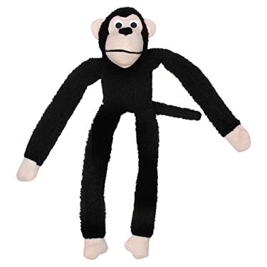 Imagem de JAMBO PET Brinquedo Mordedor Pelúcia de Macaco Preto com Som para Cães - Grande