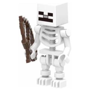 Imagem de Boneco Minifigure Blocos De Montar Esqueleto Minecraft