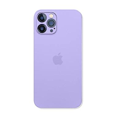 Imagem de Estojo macio transparente fosco fino ultrafino para iphone 13 12 mini 11 pro max x xs xr 7 8 plus se2 capa traseira pp dura transparente, roxo, para ipone se 2020