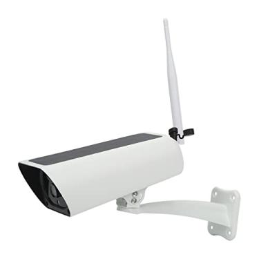 Imagem de Câmera de segurança solar, câmera de vigilância externa de áudio de 2 vias para home office