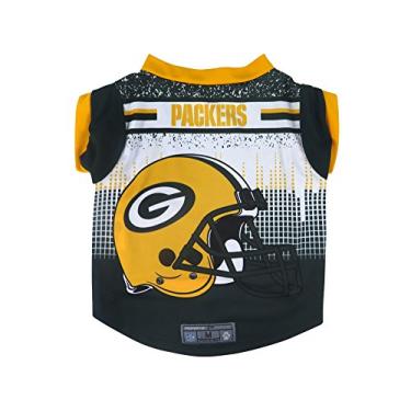 Imagem de Littlearth Camiseta unissex para adultos NFL Green Bay Packers Performance para animais de estimação, cor da equipe, pequena