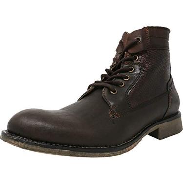 Imagem de Steve Madden Men's P-Quays Leather Brown Ankle-High Boot - 9M