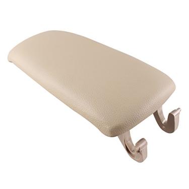 Imagem de kaling Tampa do console central de couro para carro compatível com Audi A4 S4 A6 2000-2006 bege