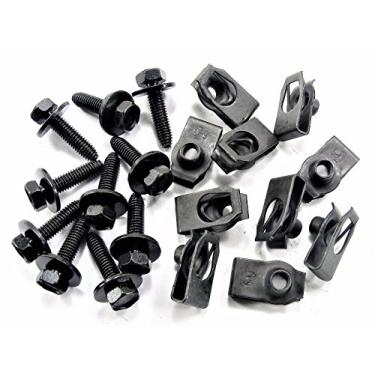 Imagem de Parafusos Retro-Motive para corpo e porcas em U para GM e outros - Rosca M6-1,0 mm - 10 mm Hex- (Qtd-10 cada) #1872