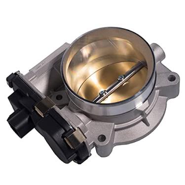 Imagem de AUQDD Corpo do acelerador de injeção de combustível (87 mm, para caminhão V8) adequado para Cadillac CTS Escalade/Chevy Avalanche Express Silverado Tahoe/GMC Savana Sierra Yukon 1500 H3 H3T (substitui # 12629992 TB1032)