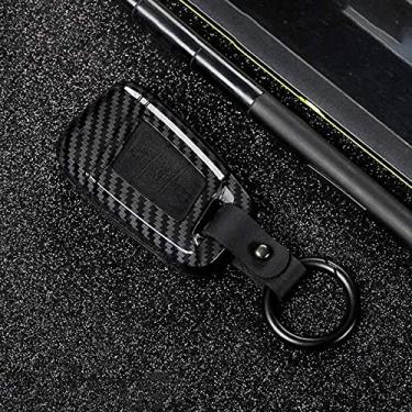 Imagem de YJADHU ABS plástico silicone carro homens mulheres capa chave, apto para Skoda Superb A7 Kodiaq VW Magotan Passat B8 VW Golf Gte TIGUAN MK2, preto carbono