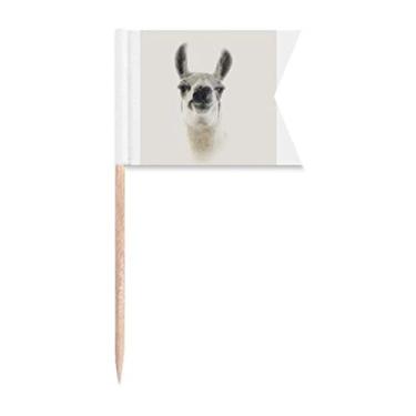 Imagem de Desdain Orelhas de alpaca Pout Art Deco Presente Moda Palito Bandeiras Marcação para Bolo Festa Prato de Queijo