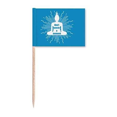 Imagem de Time Strives Savings Utilization Marcador de palito de dente Topper Decoração de festa