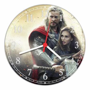 Imagem de Relógio De Parede Thor Super Heróis Decoração Quartz - Vital Quadros