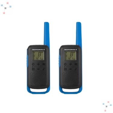 Imagem de Walkie Talkie Talkabout Motorola T-270 40Km (Par) Preto/Azul