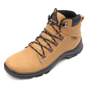 Imagem de Bota Couro Adventure Venom Masculina Caramelo - Zabath