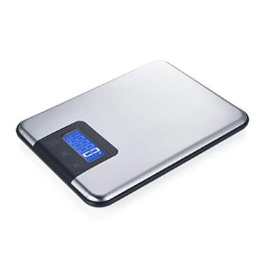 Imagem de balança de cozinha tara, balança de cozinha digital 1kg, 15kg / 1g balança de peso de comida de cozinha com display LCD tara para assar cozinhar cozinhar dieta controlar aço inoxidável