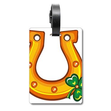 Imagem de Clover U Type Iron Ireland St.Patrick's Day Mala Etiqueta de Bagagem para Cartão de Bagagem Etiqueta Scutcheon