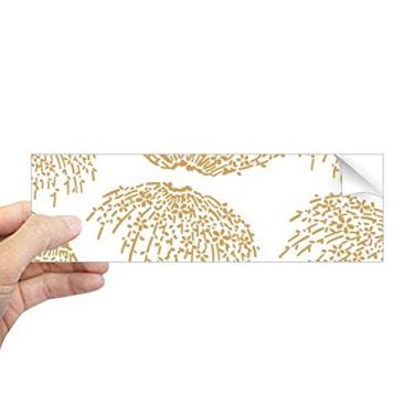 Imagem de DIYthinker Adesivo retangular de outono com cultura japonesa branca para janela de notebook