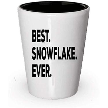 Imagem de Copo de shot floco de neve – Melhor floco de neve de todos os tempos – Presente de mordaça política (4)
