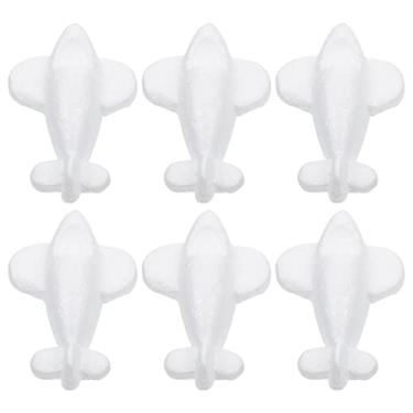 Imagem de VICASKY 6 Pcs Poliestireno Isopor Modelo Plane Forma Avião de Espuma De Artesanato Molde Em Branco Pintura Molde Enchimento Modelagem Ornamento para Festa de Natal para Crianças