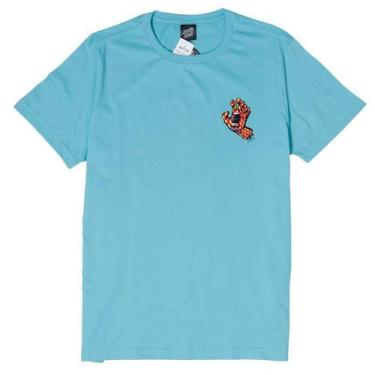 Imagem de Camiseta Santa Cruz Arch Check Hand Azul