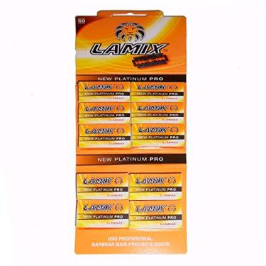 Imagem de Lâmina Barbear Platinum Pro 50 Peças - Lamix