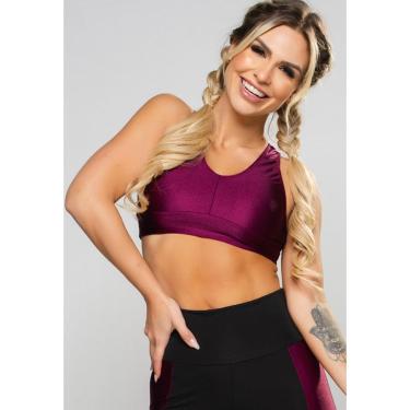 Imagem de Top Nadador Poliamida Brilhosa Feminino Fitness MVB Modas-Feminino