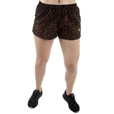 Imagem de Shorts Area Grace Fitness Preto e Marrom - Feminino - G - Preto-Feminino